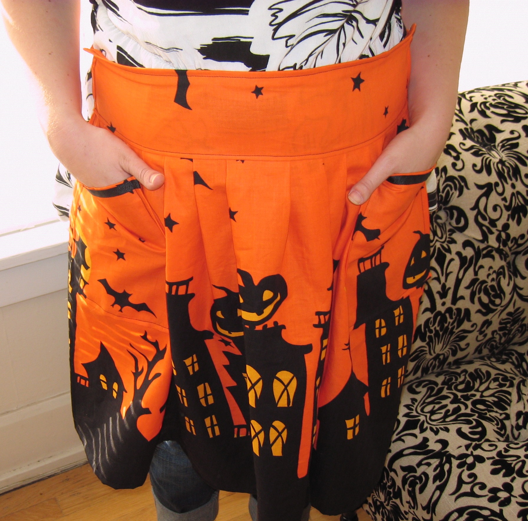Sewn Halloween Apron